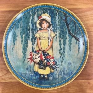 Collectible “Easter” Plate of Girl in Yellow Dress